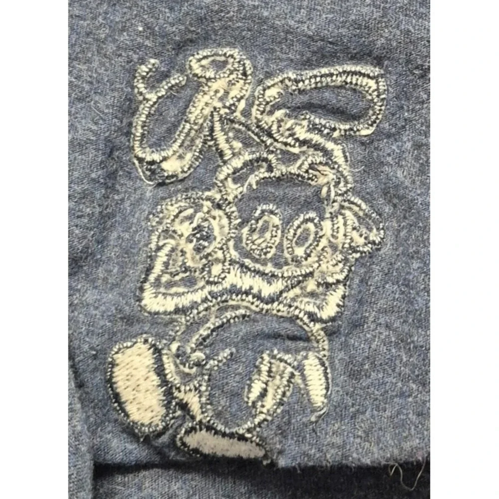 Disney‎ Parks Authentic Brand blue long sleeve t-shirt LG embroidered Mickey